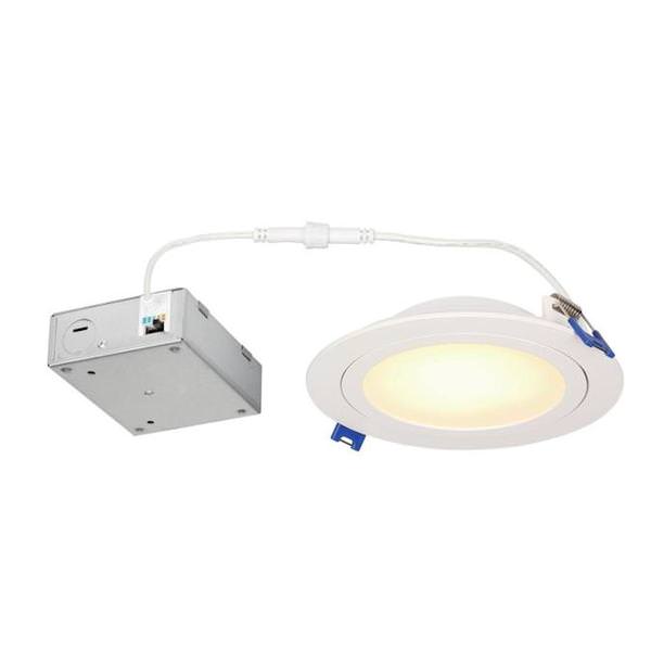 6" 15 watt 120 volt CCT Selectable Gimbal Recessed LED Downlight