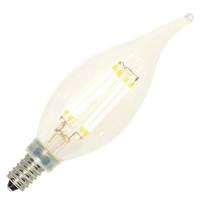 Westinghouse 4 watt 120 volt CA11 3000K Candelabra Screw Base Natural White Clear Glass LED Light Bulb