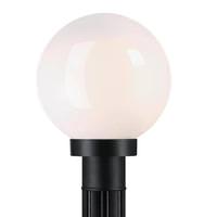Westinghouse Black Polycarbonate Opal Acrylic Globe Post-Top Light Fixture
