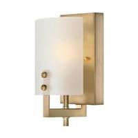 Westinghouse 1 Light Brushed Brass Frosted Wall Light Fixture