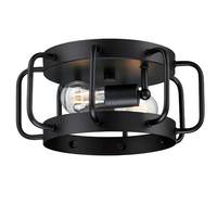 Westinghouse 13" 2 Light Matte Black Flush Mount Light Fixture