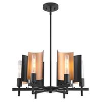 Westinghouse 6 Light Matte Black Chandelier Light Fixture
