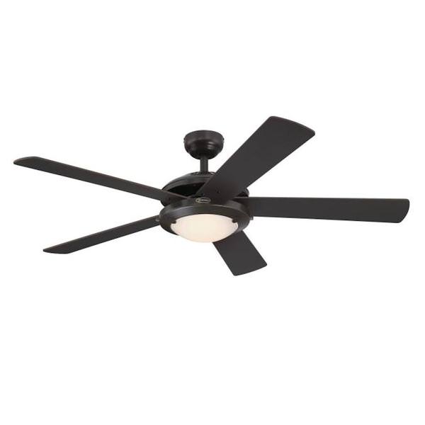 52" 16 watt 3000K Natural White Espresso Reversible Espresso/Rich Walnut Blades Indoor LED Ceiling Fan 