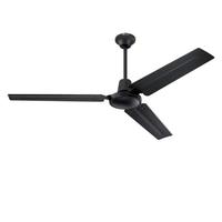 View 56" 3 Blade Matte Black Indoor Ceiling Fan
