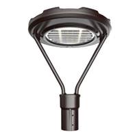 Above All Lighting 35 watt 120/277 volt Black Finish with Glass Lens 4000K LED Outdoor Post Top Fixture