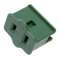 View Green Female Polarized 10 Amp Zip Wire Plug (12 pack) for Christmas Set
