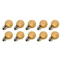 Action Lighting 1 watt 120 volt G12.5 European Medium Screw Base Yellow LED (10 pack)