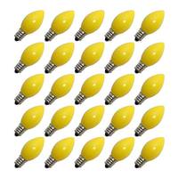 View C7 130 volt Candelabra Screw Base Ceramic Yellow (25 pack)