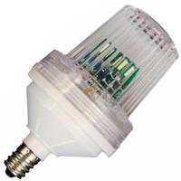 Action Lighting Candelabra Screw Base Flat Top Clear Tower Strobe