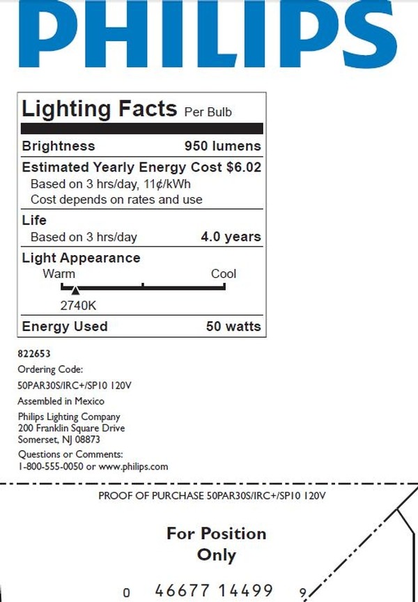 Philips 144997 PAR30 Halogen Light Bulb
