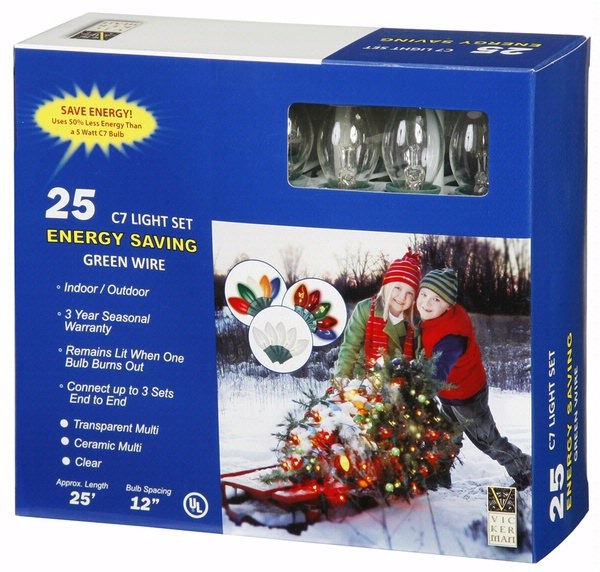 Vickerman 76101 C7 Christmas Light String Set