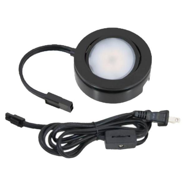 4.3 Watt 120 Volt Black 2700K Dimmable Puck Light Kit
