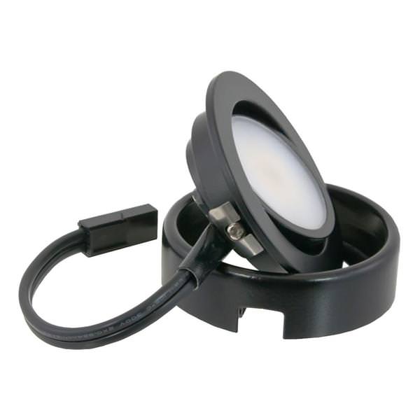 4.3 Watt 120 Volt Black 2700K Xenon Dimmable Puck Light Kit