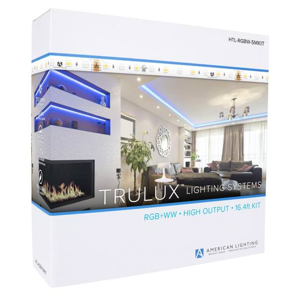 16.4' 4.4 watt 24 volt 2700-6000K High Grade RGBW Dimmable Tape Light Kit with Driver