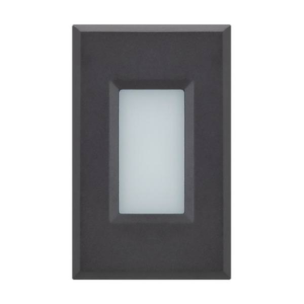 2 watt 120/277 volt Black or White Faceplates LED Step Light