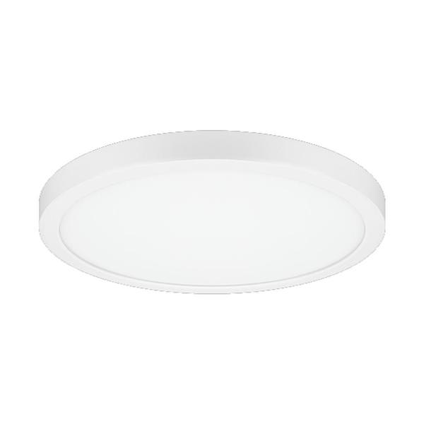9" 18 watt 120/277 volt 3000K White Dimmable LED Flush Mount