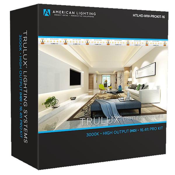 16.4' 3.6 watt 24 volt 3000K Natural White High Output Dimmable Tape Light Kit with Driver