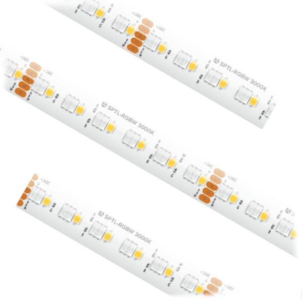 16.4' 7 watt (per foot) 24 volt RGBW LED Tape Light Strip