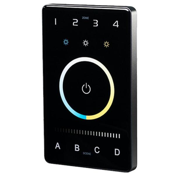 12-24 volt CTRLW Black Dimmable DMX Tunable Wall Control