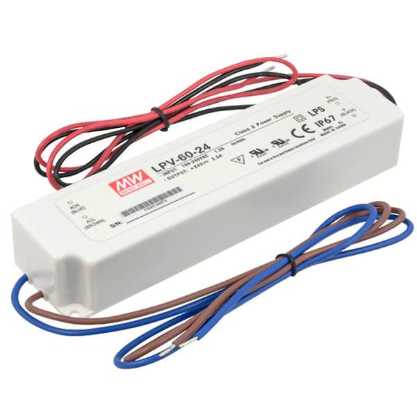 60 watt Maximum 12 Output Voltage Non-Dimmable LED Driver
