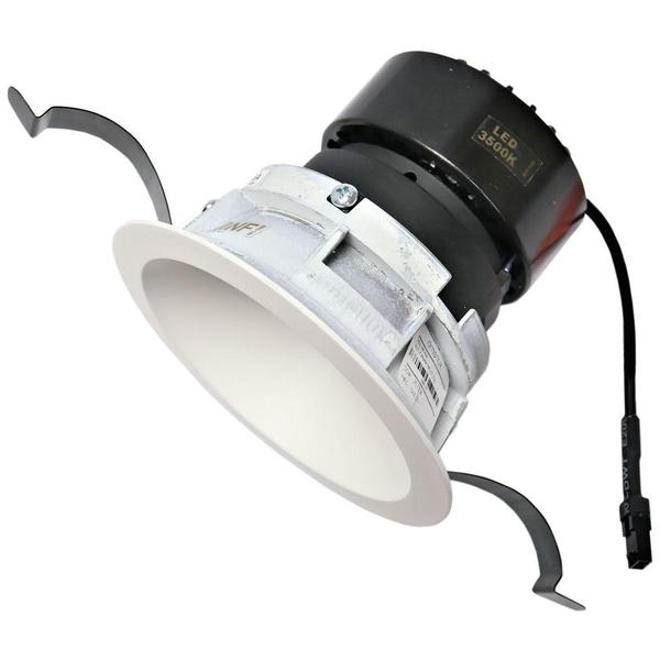 120/277 volt 3500K LED New Construction Downlight with Trim