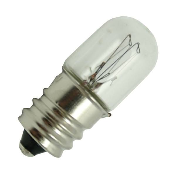 4 watt 125 volt T4.5 Candelabra Screw Base Clear