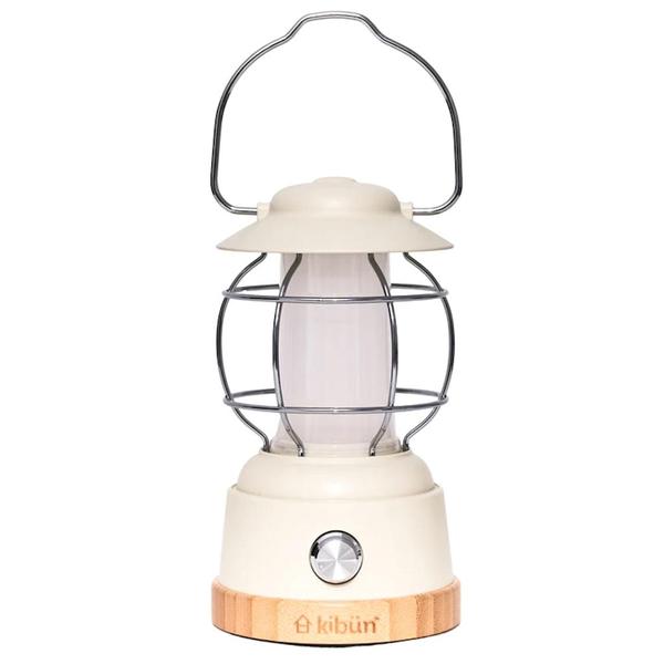 Soft White Light Tan Rechargeable Kibün Collection LED Cordless Lantern