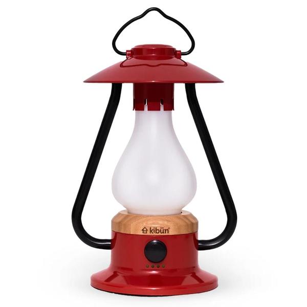 Amber Light Red Rechargeable Kibün Bonfire Collection LED Cordless Lantern