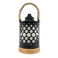 Bulbrite CCT Selectable Light Black Rechargeable Kibün Stargaze Collection LED Cordless Lantern
