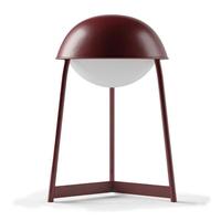 Bulbrite Warm White Oxblood Finish Rechargeable Kibün LED Cordless Indoor Table Lamp