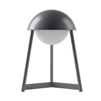 Bulbrite Warm White Iron Finish Rechargeable Kibün LED Cordless Indoor Table Lamp