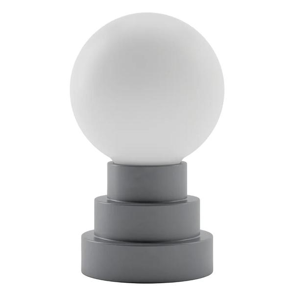 Warm White Iron Finish Rechargeable Globe Kibün LED Cordless Indoor Table Lamp