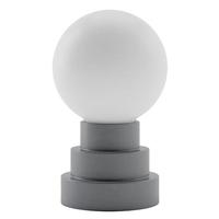 Bulbrite Warm White Iron Finish Rechargeable Globe Kibün LED Cordless Indoor Table Lamp