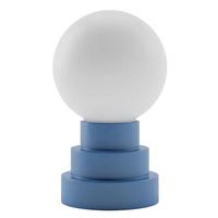 Bulbrite Warm White Avalon Finish Rechargeable Globe Kibün LED Cordless Indoor Table Lamp