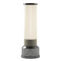 Bulbrite Warm White Brushed Pewter Finish Rechargeable Candlestick Kibün LED Cordless Indoor Table Lamp