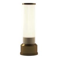 Bulbrite Warm White Brushed Brass Finish Rechargeable Candlestick Kibün LED Cordless Indoor Table Lamp