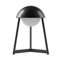 Bulbrite Warm White Black Finish Rechargeable Kibün LED Cordless Indoor Table Lamp