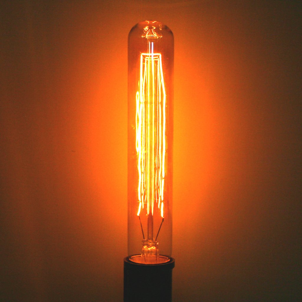 Bulbrite 133009 Tubular Style Antique Light Bulb