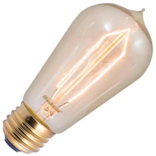 40 watt 120 volt ST18 Medium Screw Base 2200K Amber Dimmable