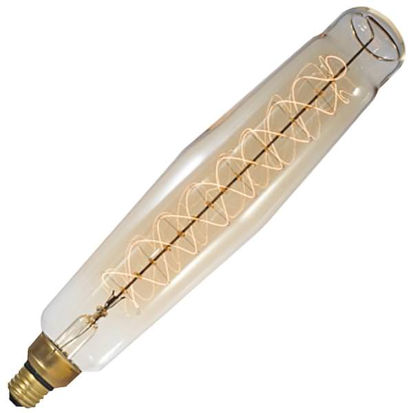 60 watt 120 volt ET25 Medium Screw Base 2200K Warm White Nostalgic Spiral