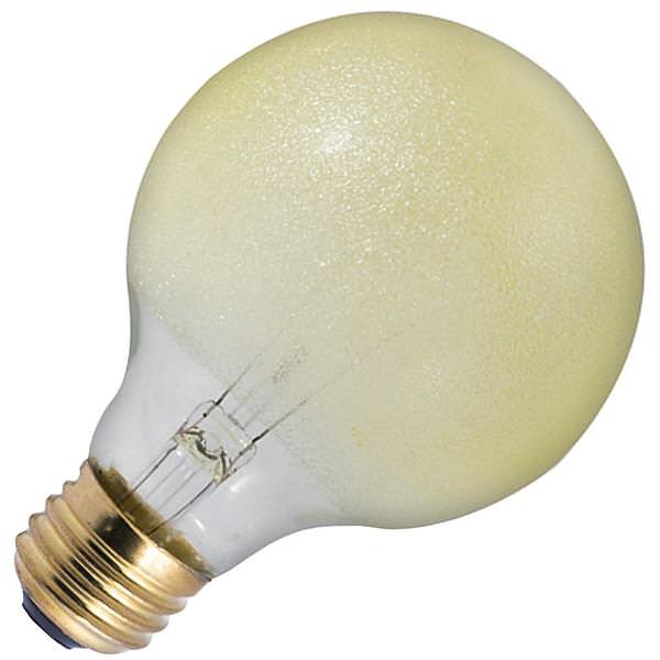 40 watt 120 volt G25 Medium Screw Base Amber Ice