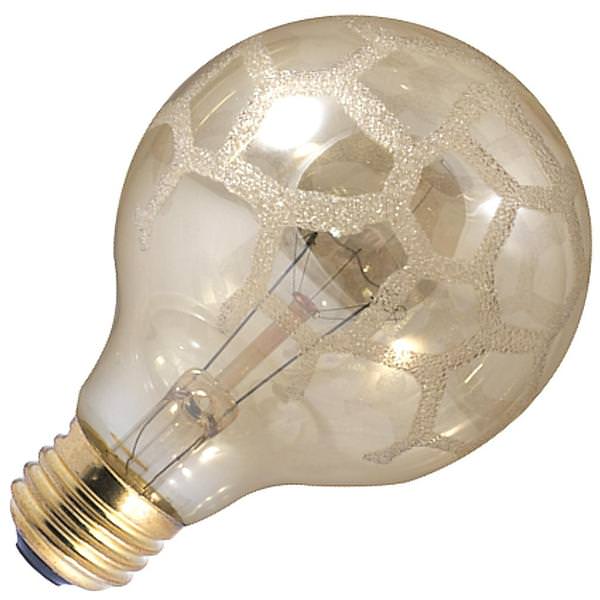 40 watt 120 volt G25 Medium Screw Base Amber Marble