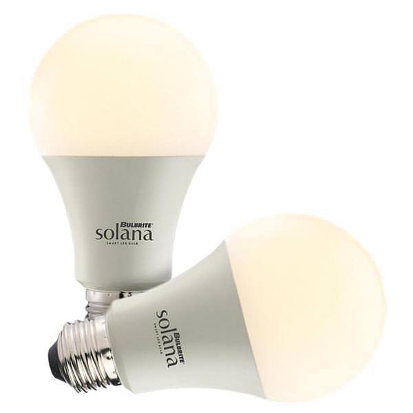 8 watt 120 volt A19 Medium Screw Base 2200K-6500K Non-Dimmable LED (2 pack)
