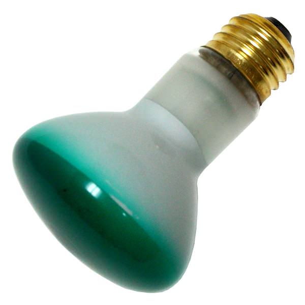 50 watt 120 volt R20 Medium Screw Base Green Flood