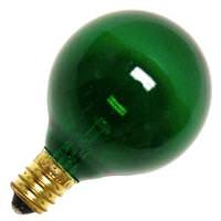 View 10 watt 120 volt G12.5 Candelabra Screw Base Transparent Green
