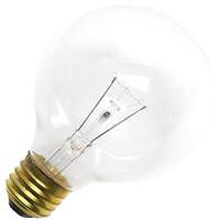 Bulbrite 25 watt 130 volt G25 Medium Screw Base 2700K Warm White Clear