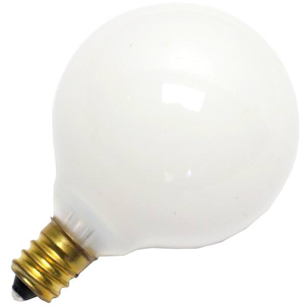 25 watt 120 volt G16.5 Candelabra Screw Base 2700K Warm White Dimmable