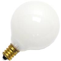 Bulbrite 25 watt 120 volt G16.5 Candelabra Screw Base 2700K Warm White Dimmable