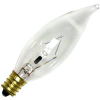Bulbrite 15 watt 120 volt CA8 Candelabra Screw Base 2500K Warm White Clear