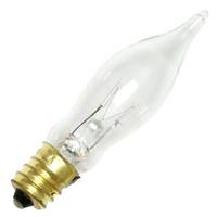 Bulbrite 7.5 watt 130 volt CA5 Candelabra Screw Base Clear